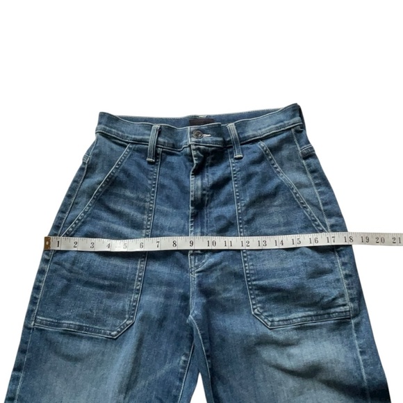 Mother The Wrapper Patch Springy Ankle Jeans In Wish On A Star High Rise, 27 - Picture 14 of 16